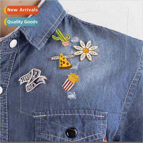brooch cartoon creative fashion cactus chrysanthemum french