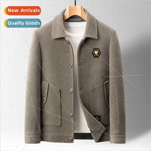 2023 men gold mink jacket men top 50 years old 60 middle-age