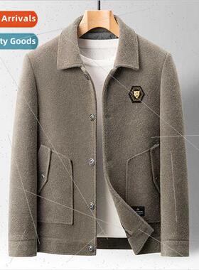 2023 men gold mink jacket men top 50 years old 60 middle-age