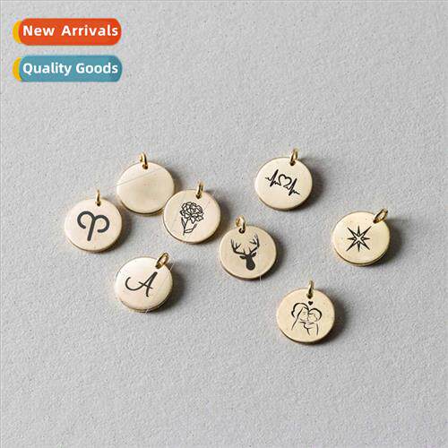 DIY jewelry Europe Stainless gold-plated accessories single