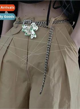 Green butterfly metal waist chain female fall cinch waist th