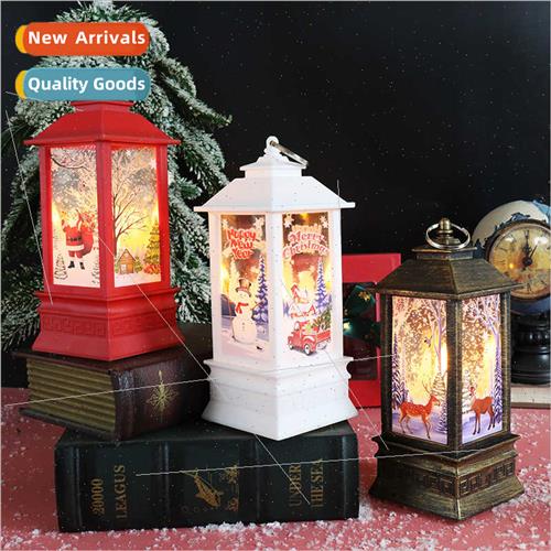 Christmas decoration simulation flame small oil lamp portabl