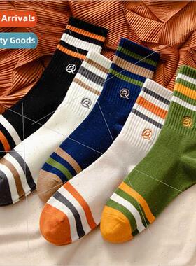 Basketball socks men spring fall mid-calf socks cotton cotto