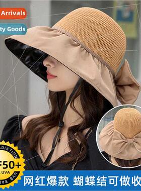 Korean  sunscreen sun hat large brim sports anti-ultraviolet