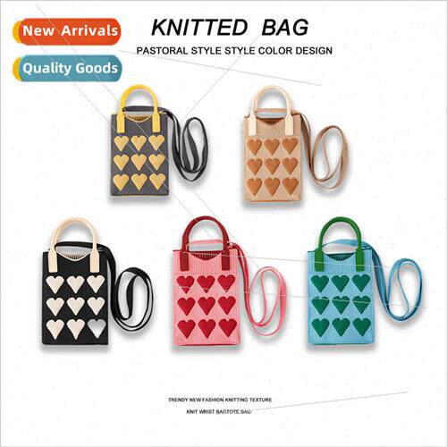 Summer creative love cell phone bag can be crossbody color c