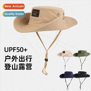 New folding large brim sunscreen camping fisherman hat femal