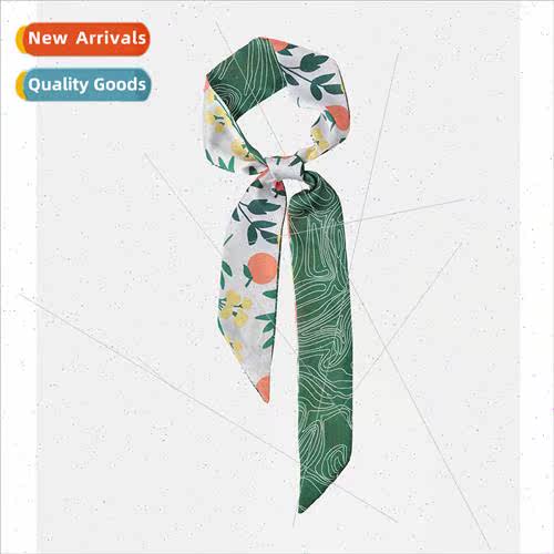 Spring Autumn new fashion printing Korean  small silk scarf