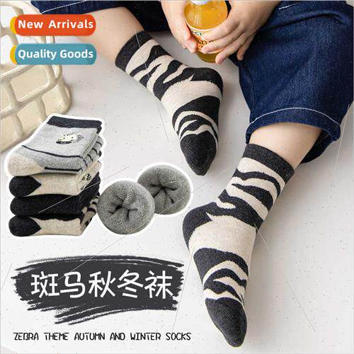 Children socks winter thickened padded boys fall winter cott