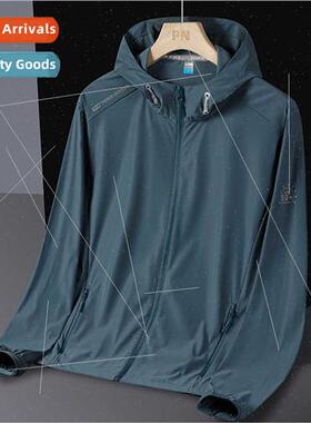 2023 new high-end men sunscreen outdoor ice silk waterproqui