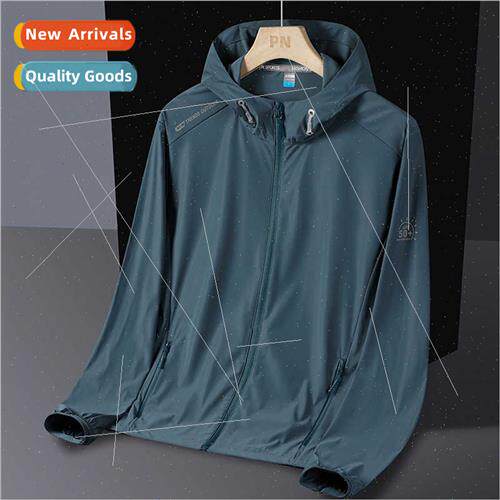 2023 new high-end men sunscreen outdoor ice silk waterproqui