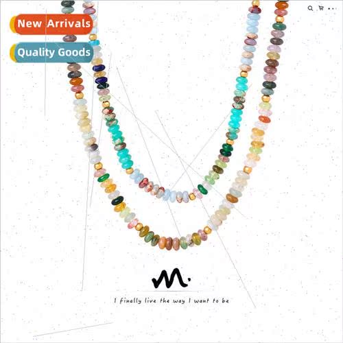 Niche Colorful Natural Danube Abacus Beads Handmade Beaded N