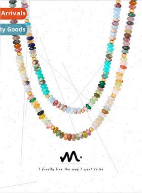 Niche Colorful Natural Danube Abacus Beads Handmade Beaded N