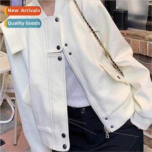 Korean  fall winter tide  small perfume wind stand-up collar