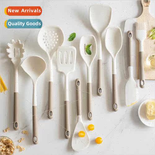 licone cookware 10PCS set cooking stick silicone spatula sou
