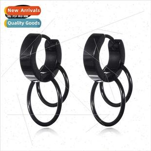 ring earrings tide Non fashion double Korean tan allergenic