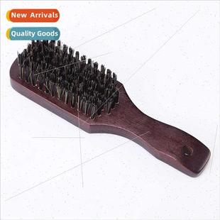 Vintage Solid Handle Nylon Brush Comb Oil Head Beard Shredde