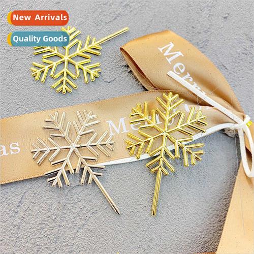 Snowflake Flake Cake Insert Plastic Snowflake Christmas Cake