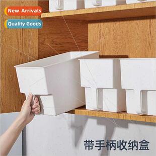 Kchen handle plastic stackable storage box home daily use su