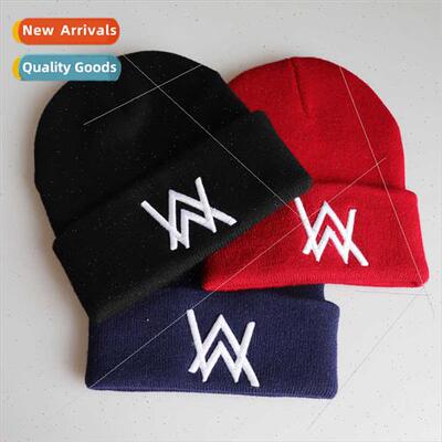 Alan walker winter wool cap Alan walker embroidered kn cap s