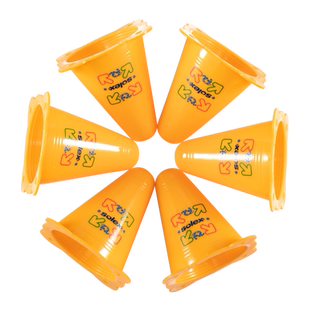 Solex Sports儿童轮滑桩杯平花桩脚标训练杯子溜冰鞋路障道具角标