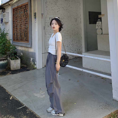 小码灰色PERRY高街风工装裤子