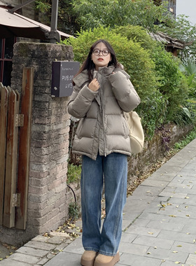 PERRY自制小个子三防90白鸭绒中长款羽绒服小码150xxs
