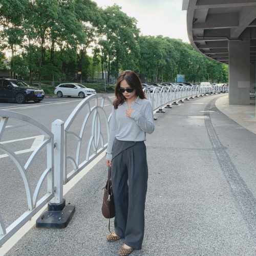 PERRY自制小个子设计感长裤小码150xxs