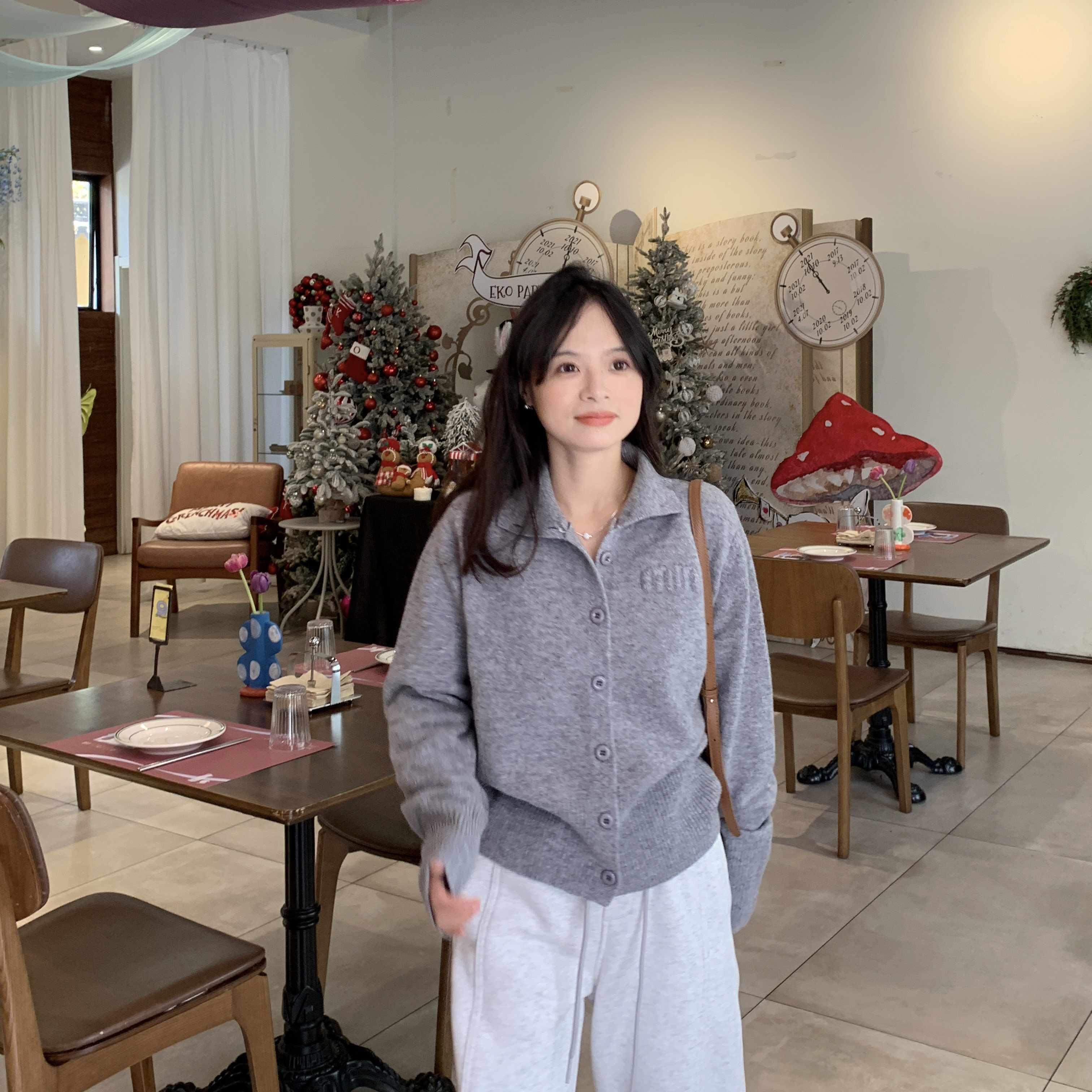 PERRY自制小个子加厚全羊毛两穿毛衣小码150xxs