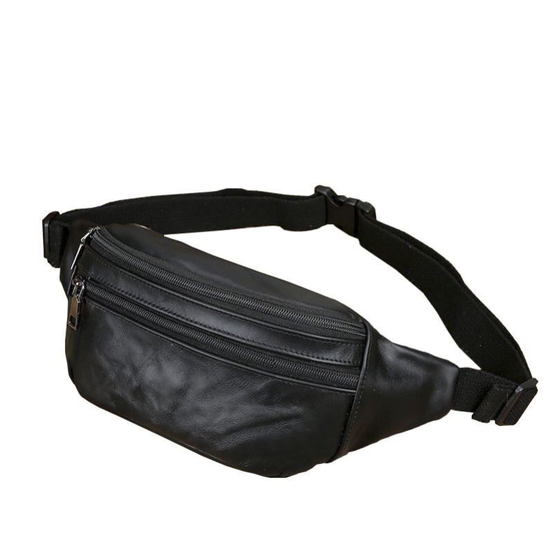 多功能腰包男士牛皮运动跑步装手机的腰带包女小干活工地防水耐磨