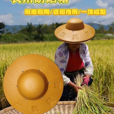 大沿塑胶泡沫斗笠防雨帽男女通用干活防晒钓鱼帽农民户外遮阳帽子