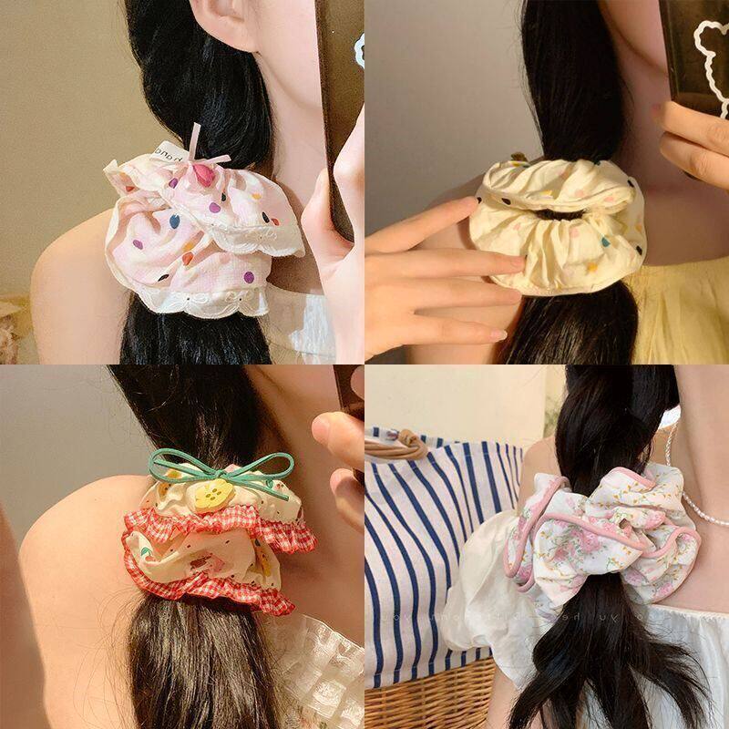 高级感儿童发饰大肠发圈丸子头温柔新款法式女童宝宝头饰发绳