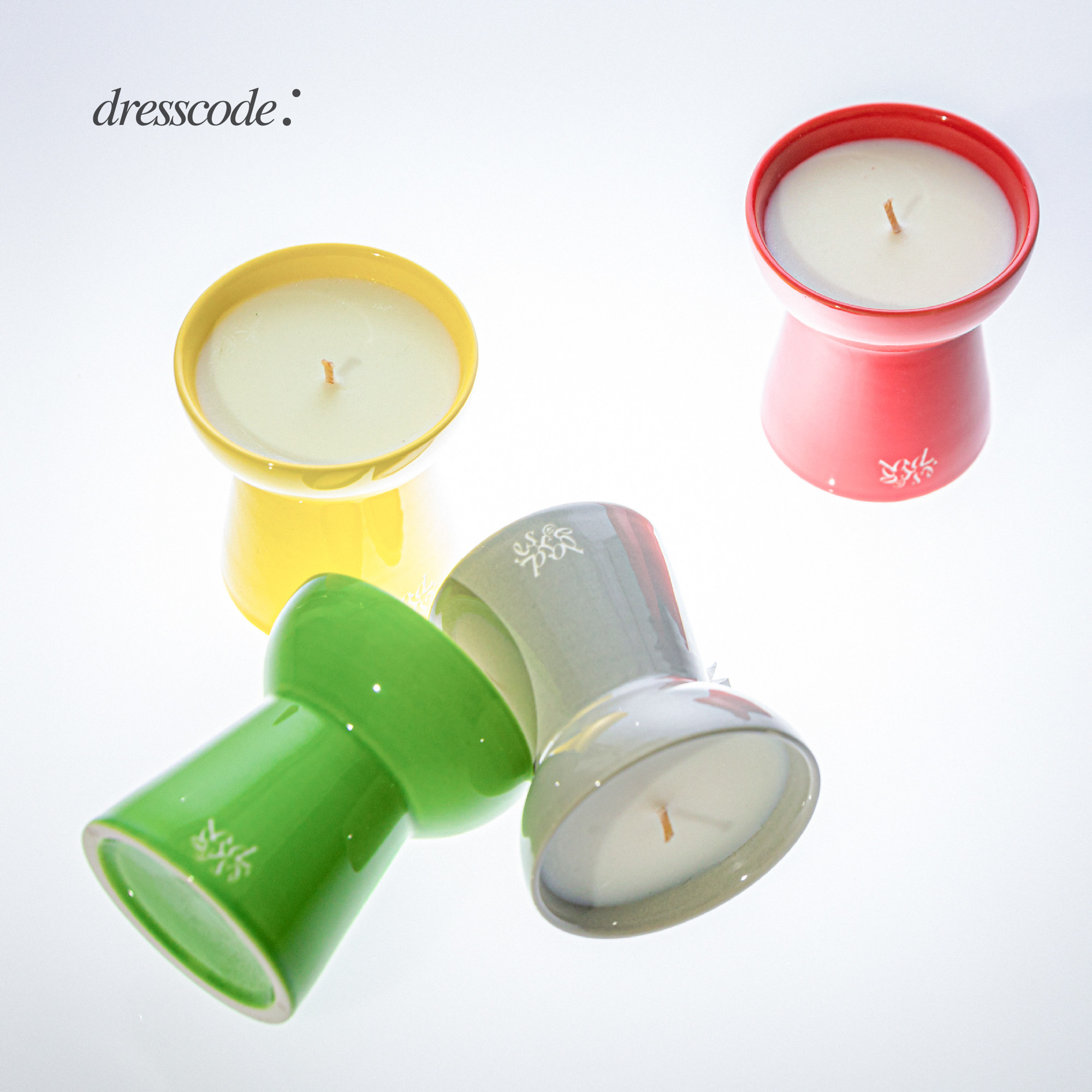 dresscode香薰蜡烛 家居香氛蜡烛135g 植物 居家 礼物 亮釉陶瓷