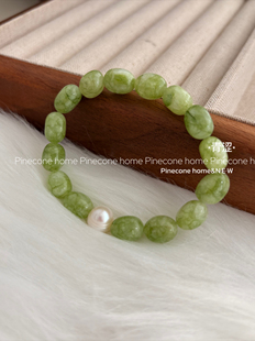 Pinecone home·原创【青涩】天然石定制款手串简约小众女手链