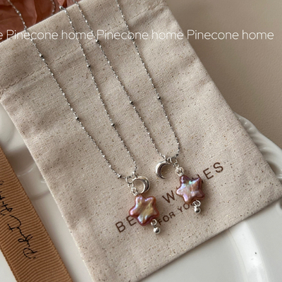 Pinecone home·小众设计【星星国王】S925纯银满天星巴洛克珍珠