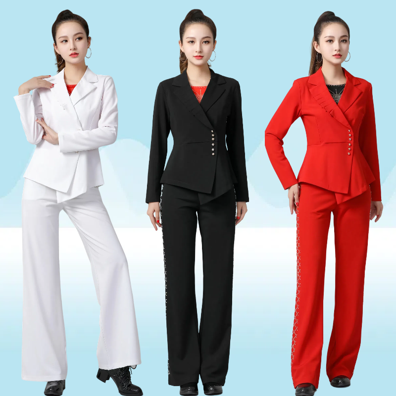 新款拉丁舞练功服女小西服外套