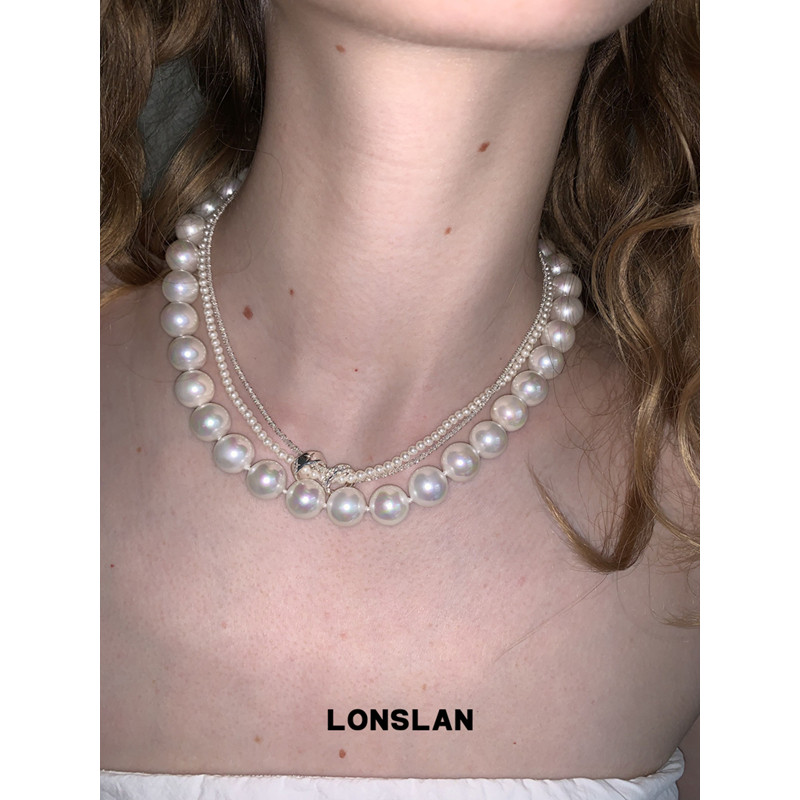 LONSLAN ACC 春夏气质重工百搭珍珠项链优雅搭配锁骨链图片