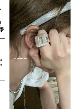 LONSLANACC方形镂空弹力戒指