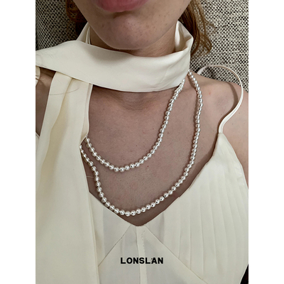 LONSLANACC长款叠层串珠项链