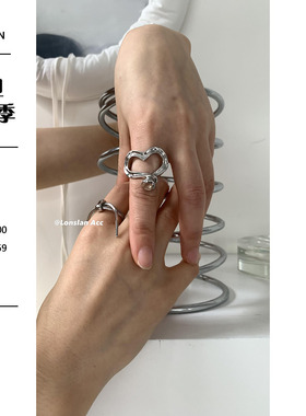 LonslanAcc法式复古不规则戒指