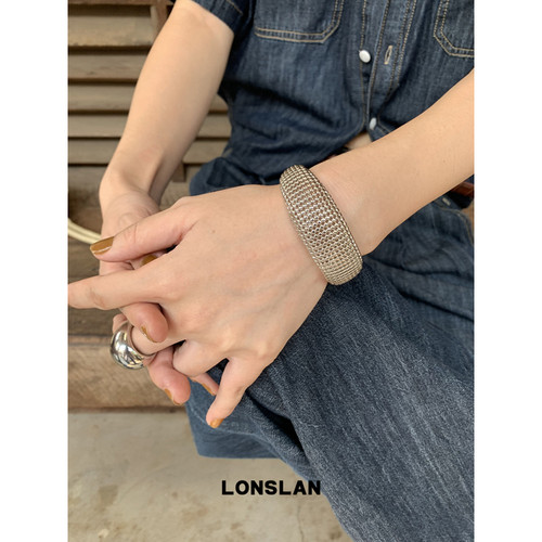 LONSLAN ACC 春夏韩系镂空重工百搭气质手镯时尚配饰