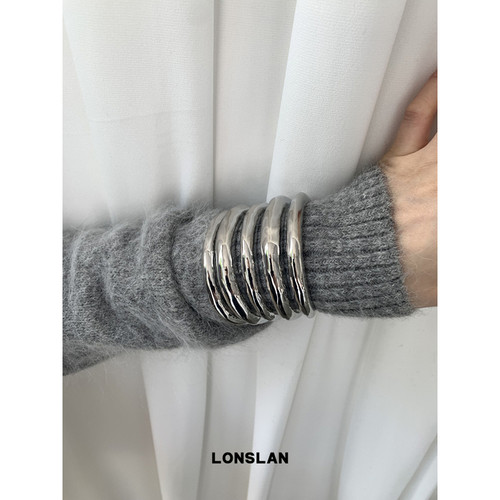LONSLANACC金属宽版重工手镯