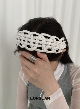 LONSLAN ACC 2025ss春夏简约镂空宽版发箍