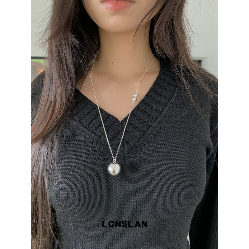 LONSLAN ACC 26早秋 韩系精致小球吊坠长款百搭毛衣链图片