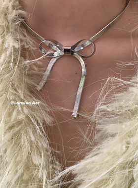 LonslanAcc蝴蝶结宽边点缀链