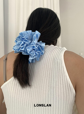 LONSLAN ACC 2024搭配 法式氛围感复古玫瑰花精致发圈