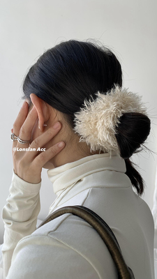 LONSLAN毛绒简约大肥肠发圈