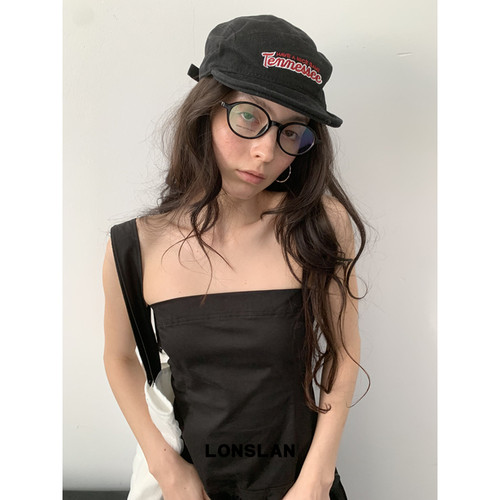 LONSLAN ACC 2025ss帅气气质刺绣拼色平檐棒球帽百搭遮阳帽