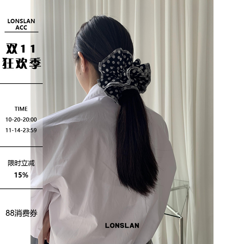 LONSLANACC波点花边双层发圈