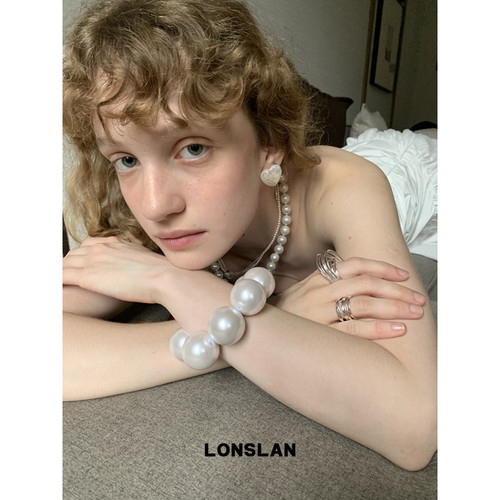 LONSLAN ACC 春夏简约优雅气质针织弹力绳手链可当发圈气质手环