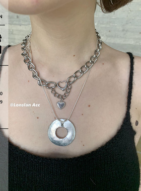 LonslanAcc百搭做旧质感银T恤链